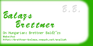 balazs brettner business card